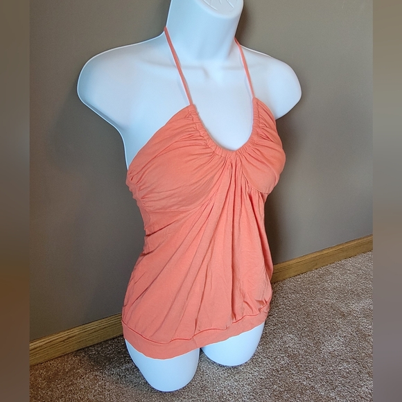 Victoria's Secret V-Neck Tie Orange Summer Tank Top Size Small - Picture 1 of 10